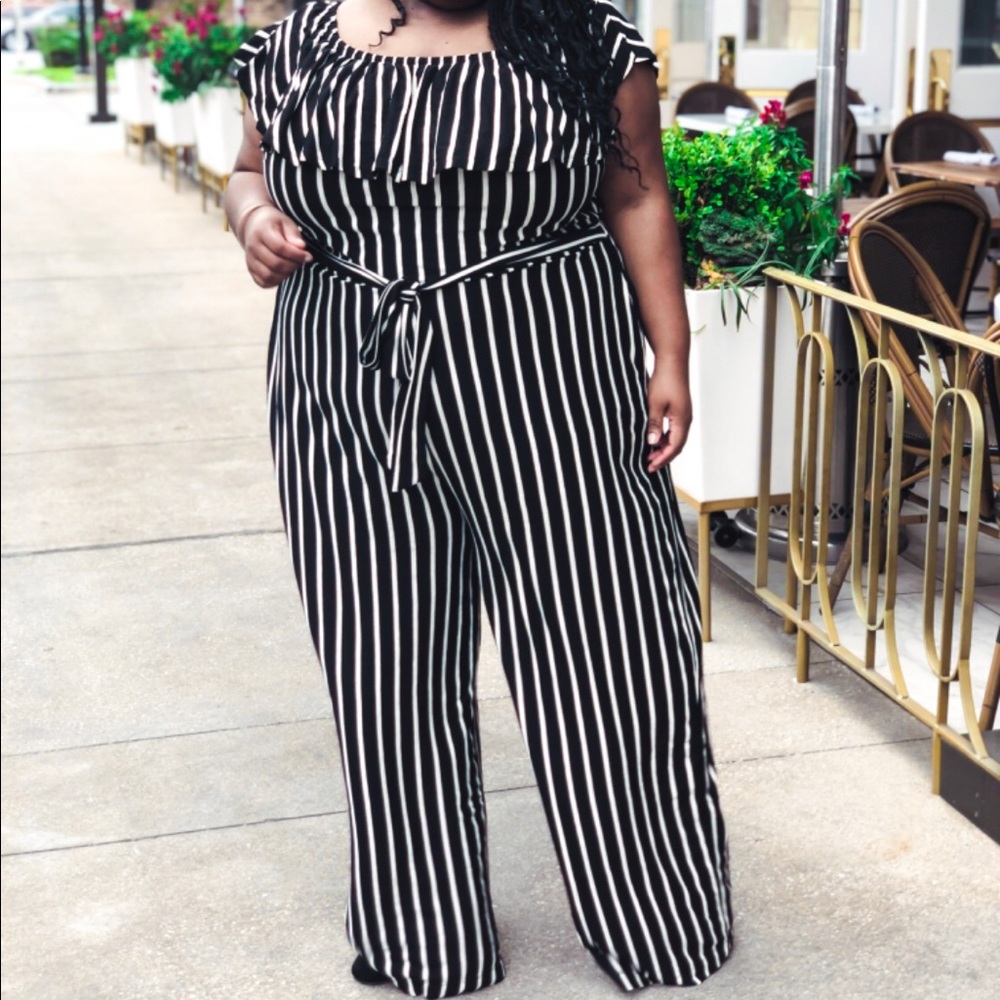Beauticurve x Lane Bryant Black/White Jumpsuit